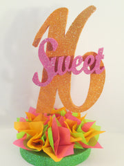 Sweet 16 centerpiece - Designs by Ginny