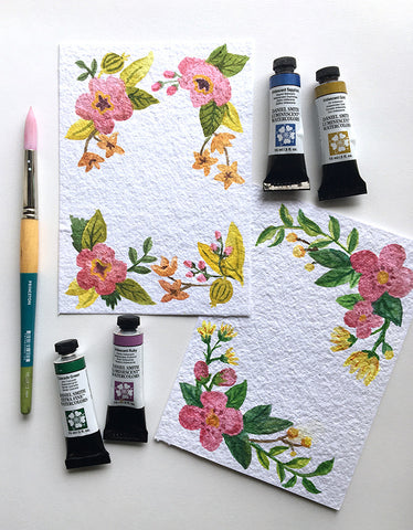collage watercolor supplies
