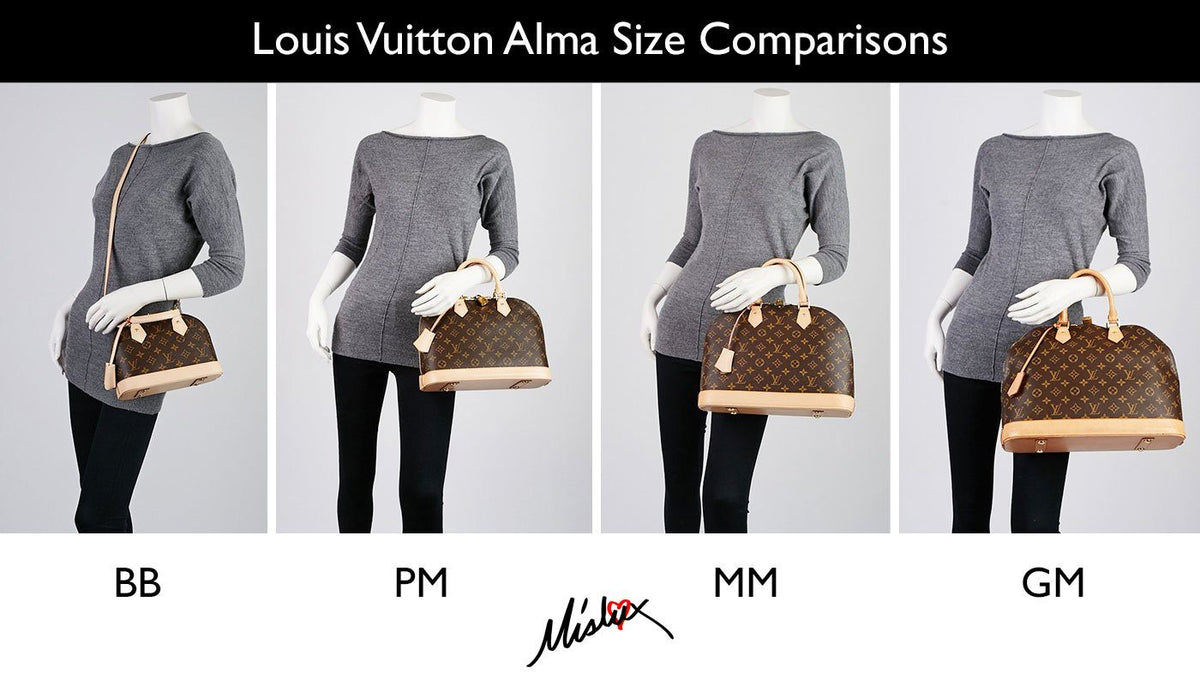 The Size Guide: Louis Vuitton Alma - The Vault