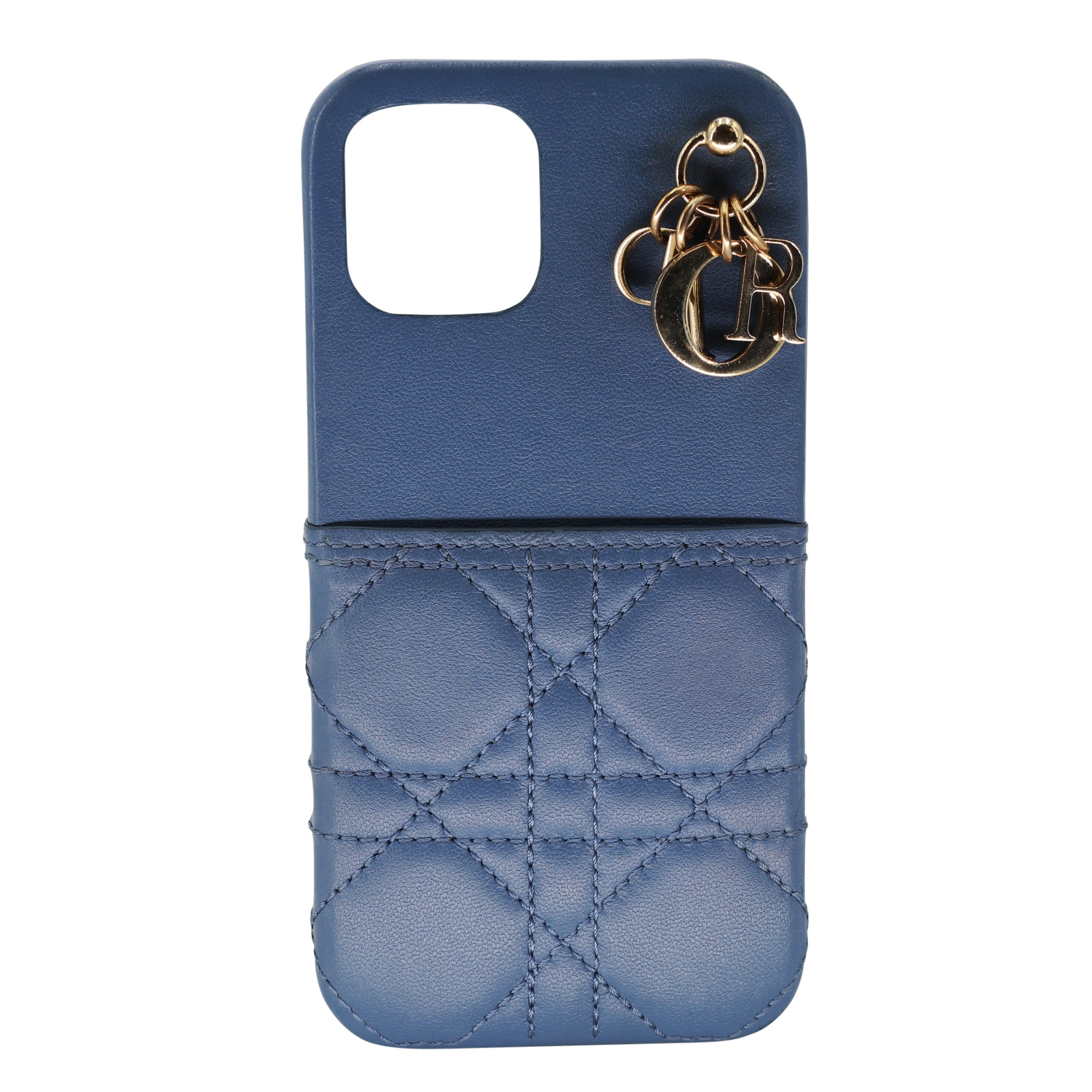 Christian Dior Canage Leather Iphone 12 Cell Phone Case CD-W1009P