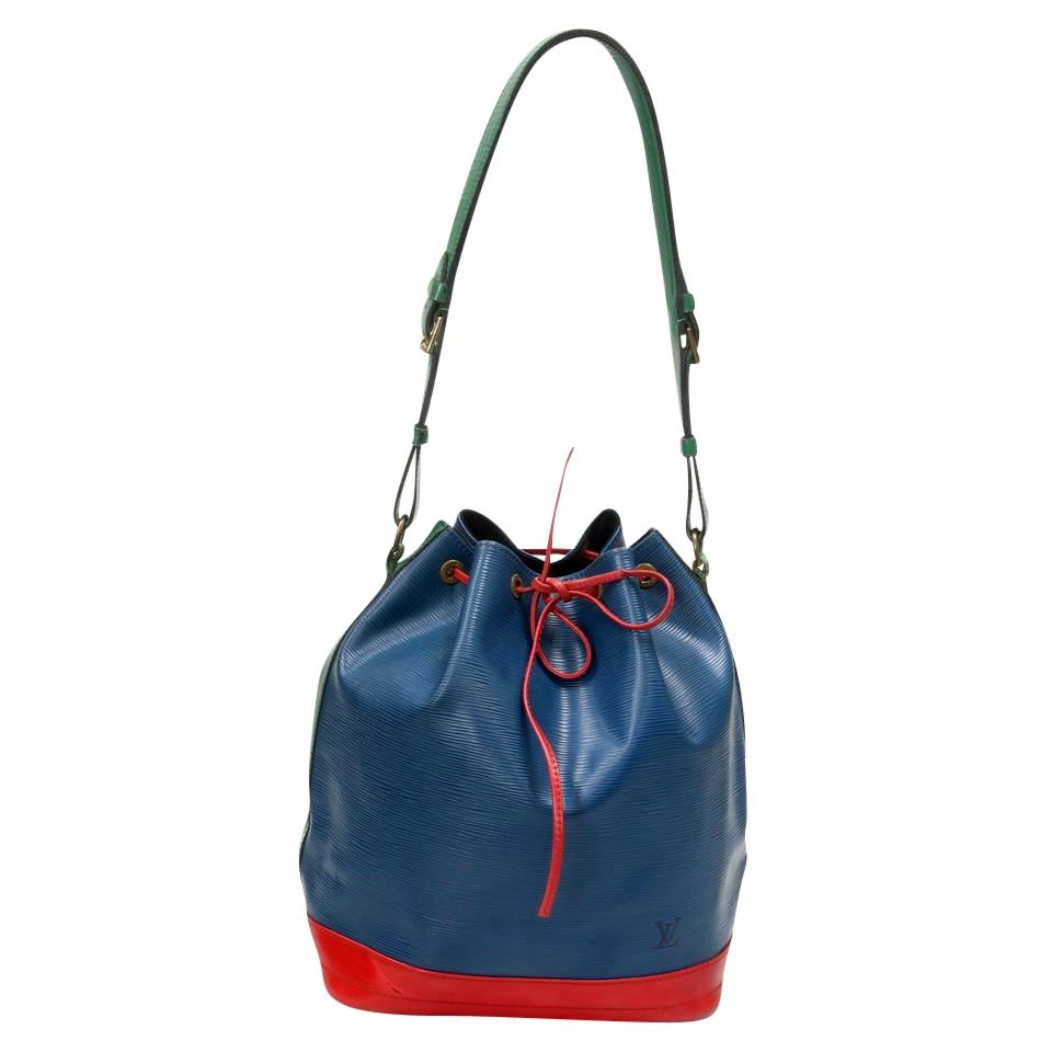 Louis Vuitton Bucket Noé Vintage Blue Green Red Epi Leather Shoulder – MISLUX