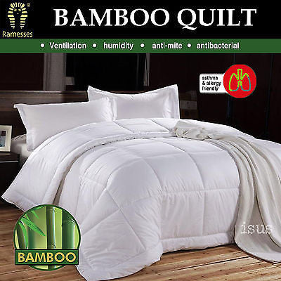 Bamboo Quilt Doona Duvet 400gsm Machine Washable Winter Weight