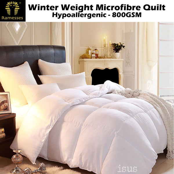 Winter Weight Microfibre Micro Fiber Quilt Doona Duvet
