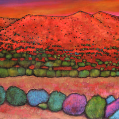 Santa Fe Sunset Desert Landscape Art Johnathan Harris