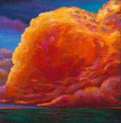 Santa Fe New Mexico sunset cloud painting Johnathan Harris