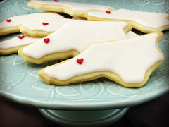 NC shaped sugar cookies