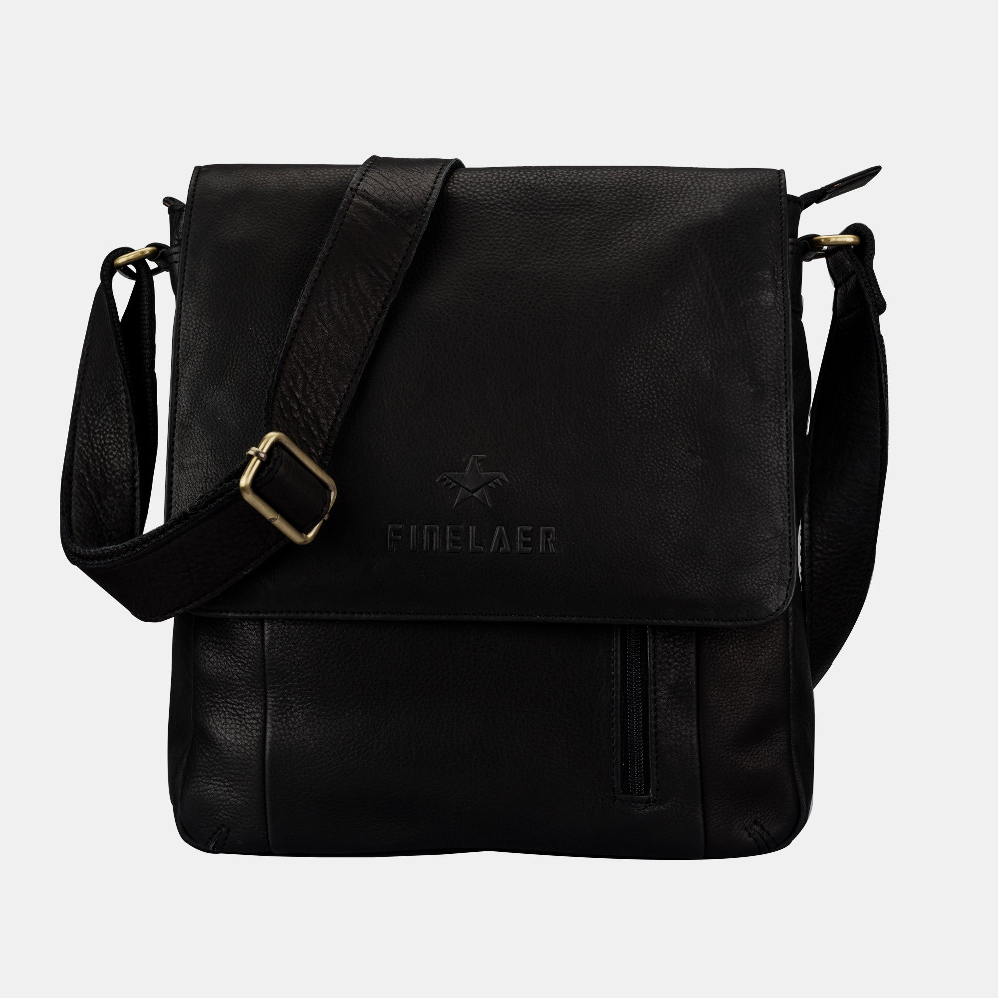 black soft leather crossbody bag