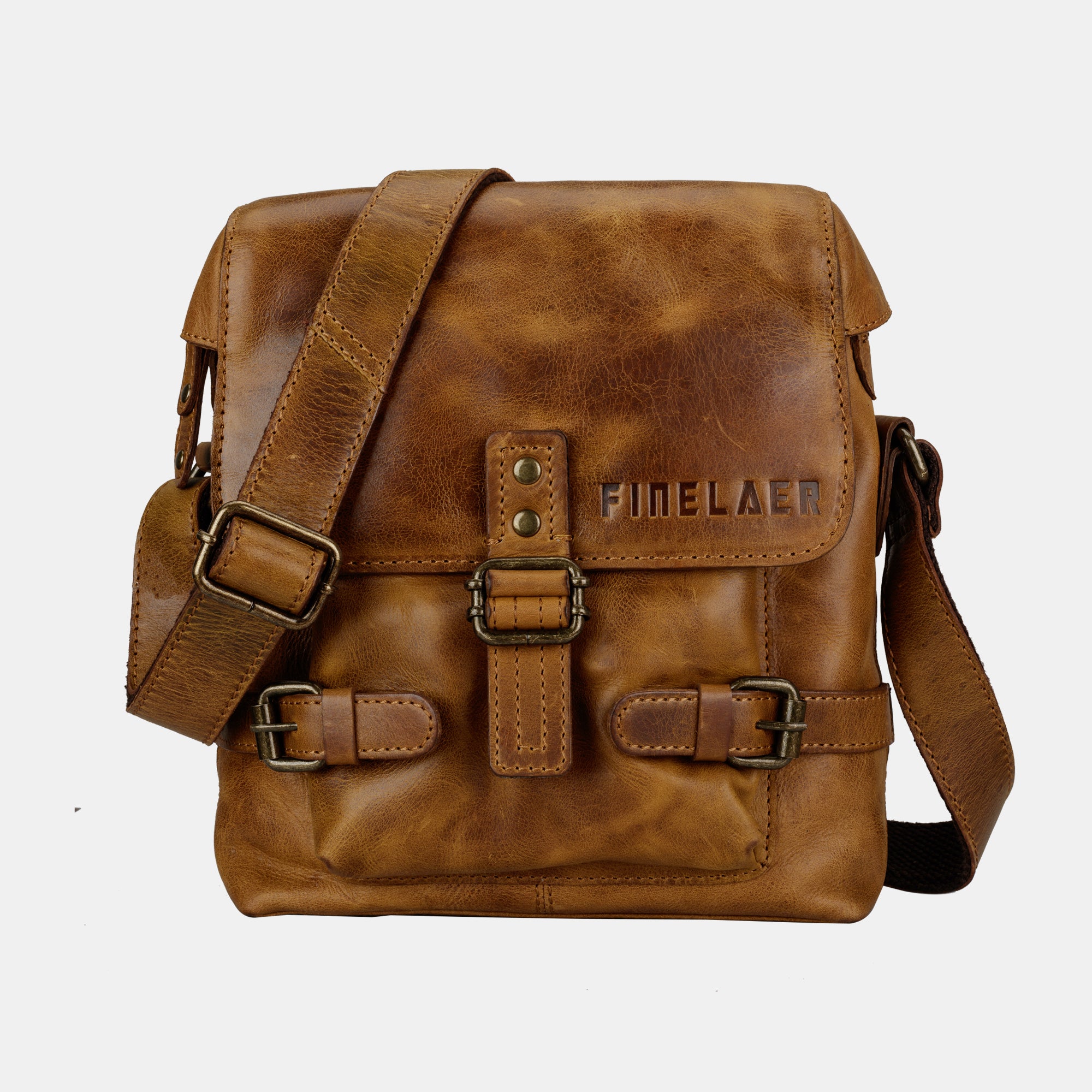 real leather crossbody bag