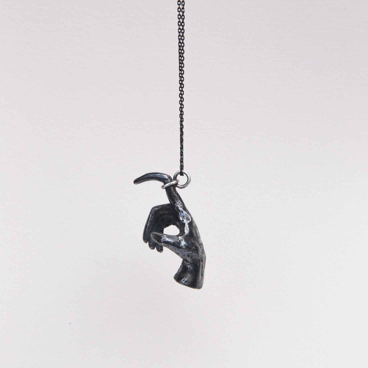 ‘Pointing Finger’ pendant from Dove’s Phobia collection