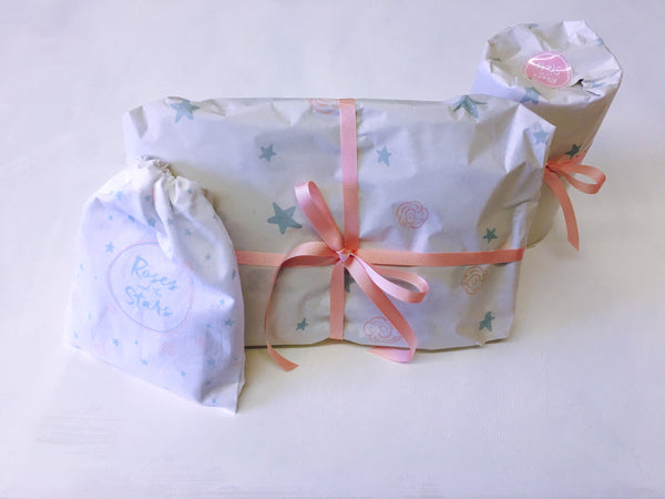 Roses and the Stars, Gift Wrapping, Baby shower gifts