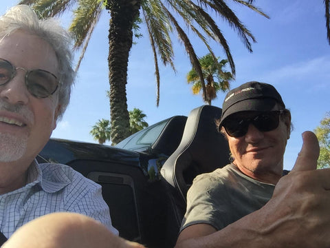 AC/DC rocker Brian Johnson and Asius Technologies Founder Stephen Ambrose enjoying sunny California.