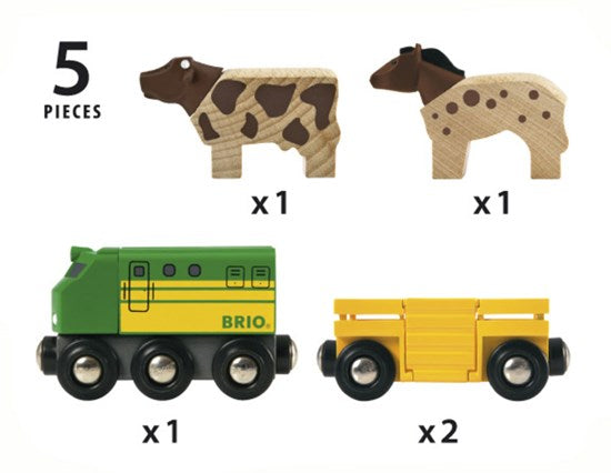 farm animal train set