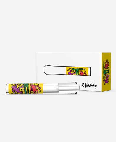 k haring glass chillum 