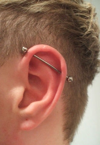 Men's Barbell Earrings