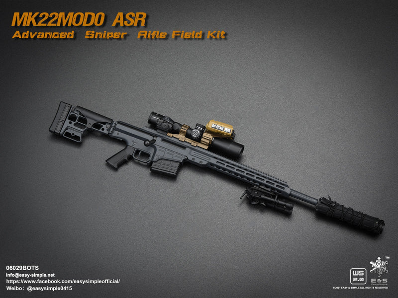 EASYSIMPLE 1/6スケール スナイパーライフル 装備セット BLACKOPSTOYS限定版 06029BOTS MK22MOD0 ASR  Advanced Sniper Rifle Field Kit
