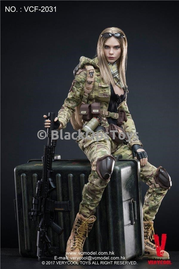 Multicam Camouflage Women Soldier VILLA 2031 - MINT IN BOX