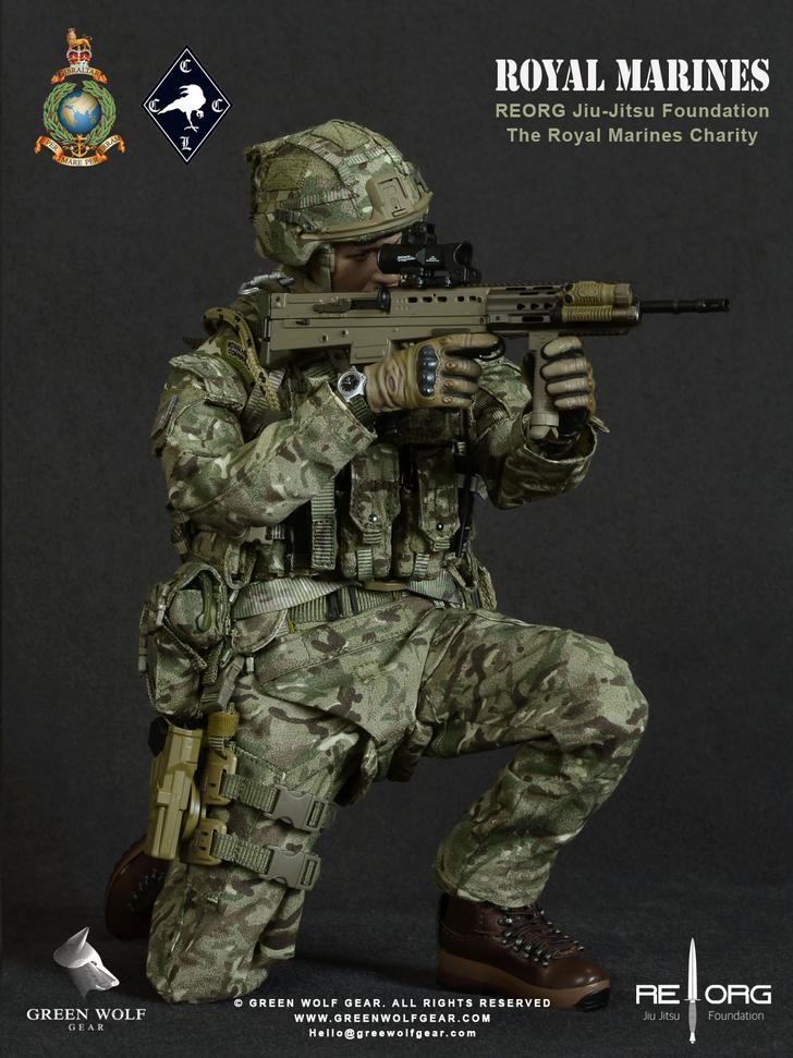 GWG-011 1/6th scale Collectable Royal Marine Action Figures 