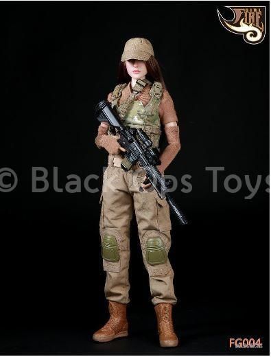 1/6 Scale toy Magic Cube Military Style Female Multicam Top A 