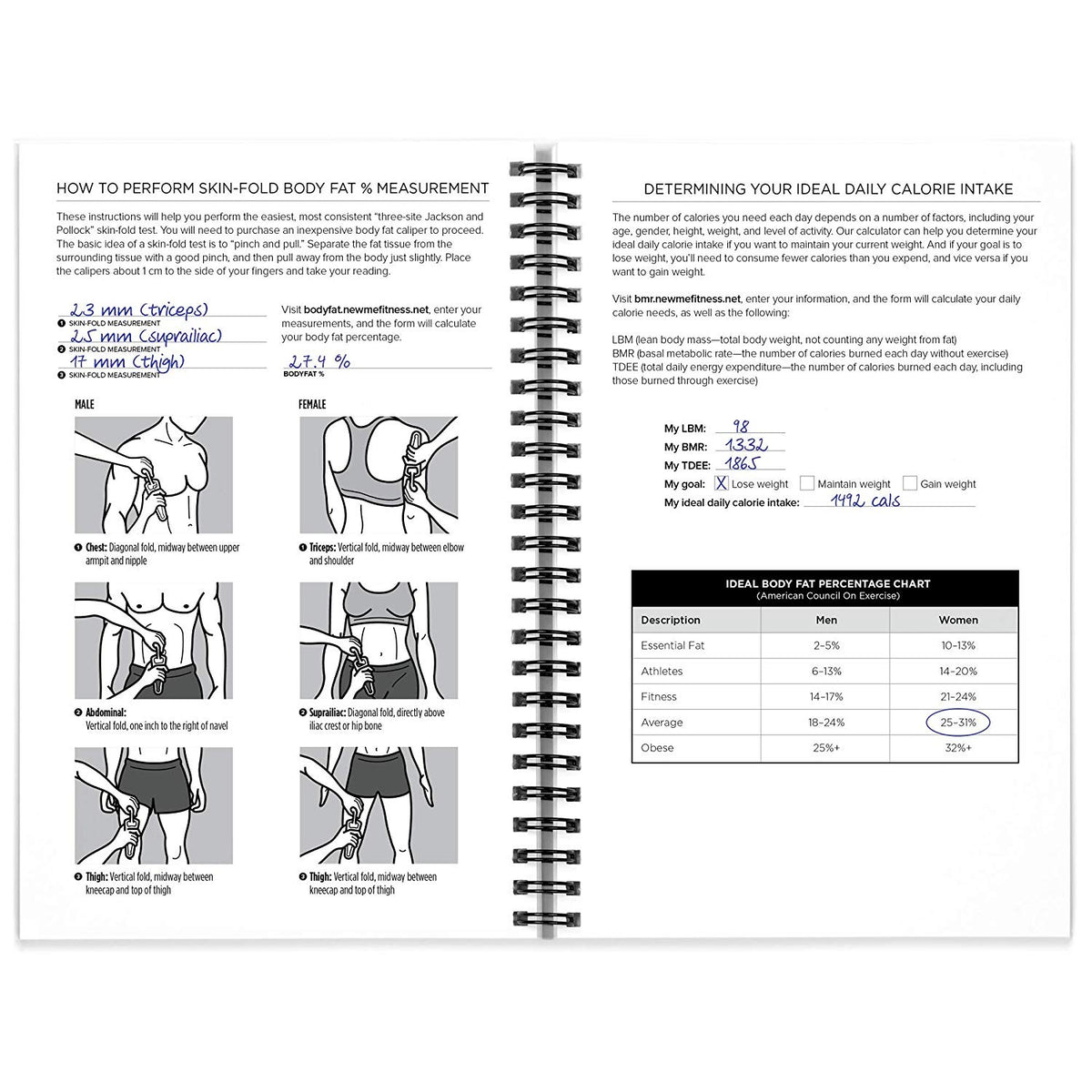 Nutrition and Food Tracking Journal NewMeFitness