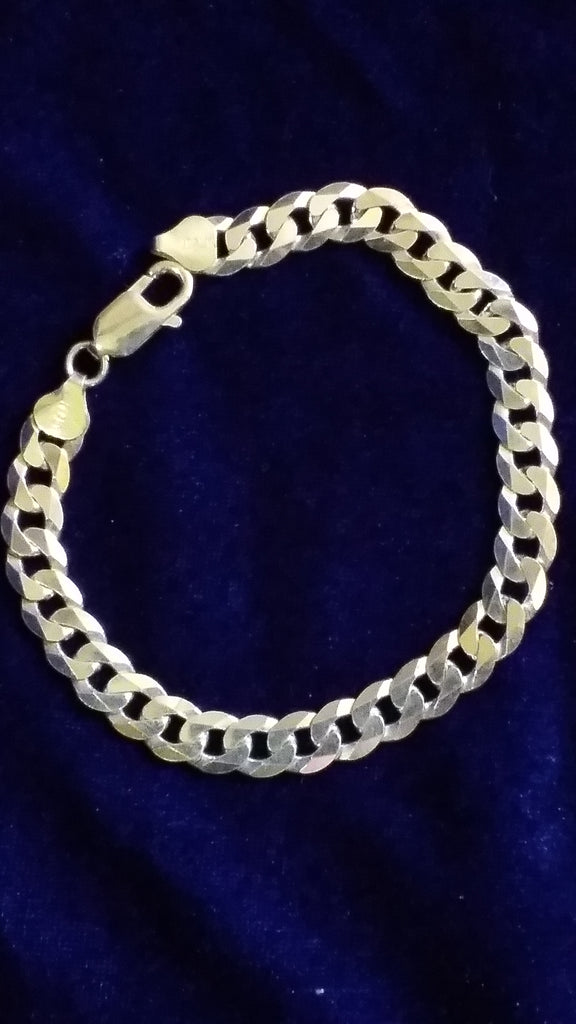 Italy Silver D217 Big Bracelet