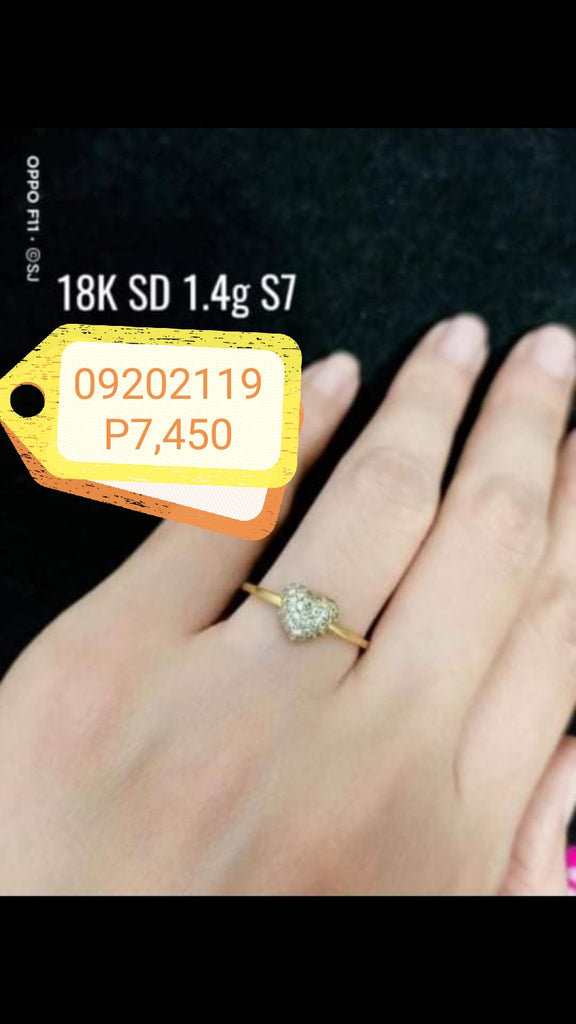 18k SD Real Gold Diamond ring Sept #20 2021