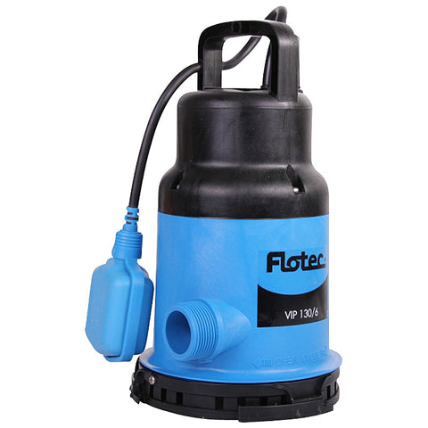 Submersible motor pump up to 130 litres/min, Hmax 6 m 