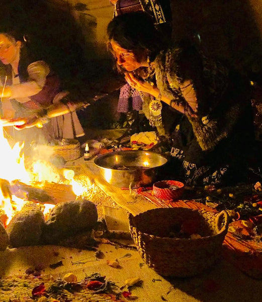 Cacao Facial Mask in an open fire.