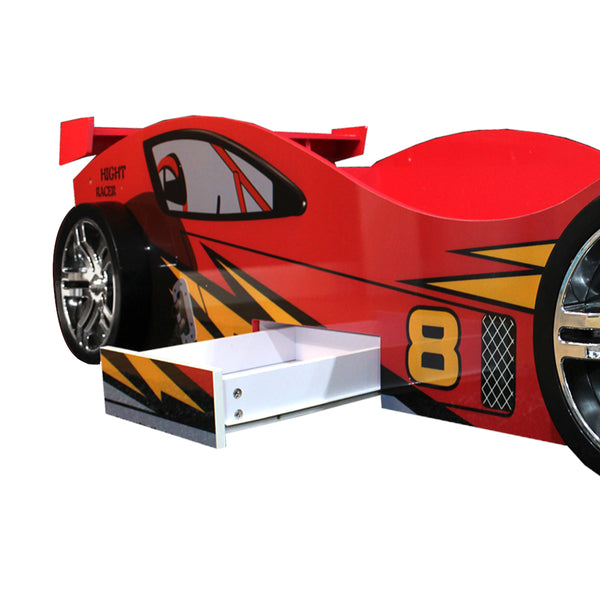 red race car bed