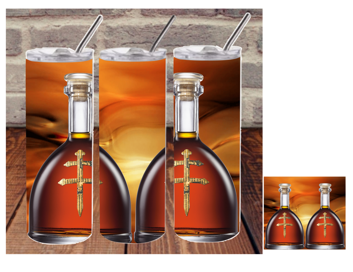 Dusse Cognac Bottle Digital Image For Skinny Tumblers Sublimation Digital Di Signs