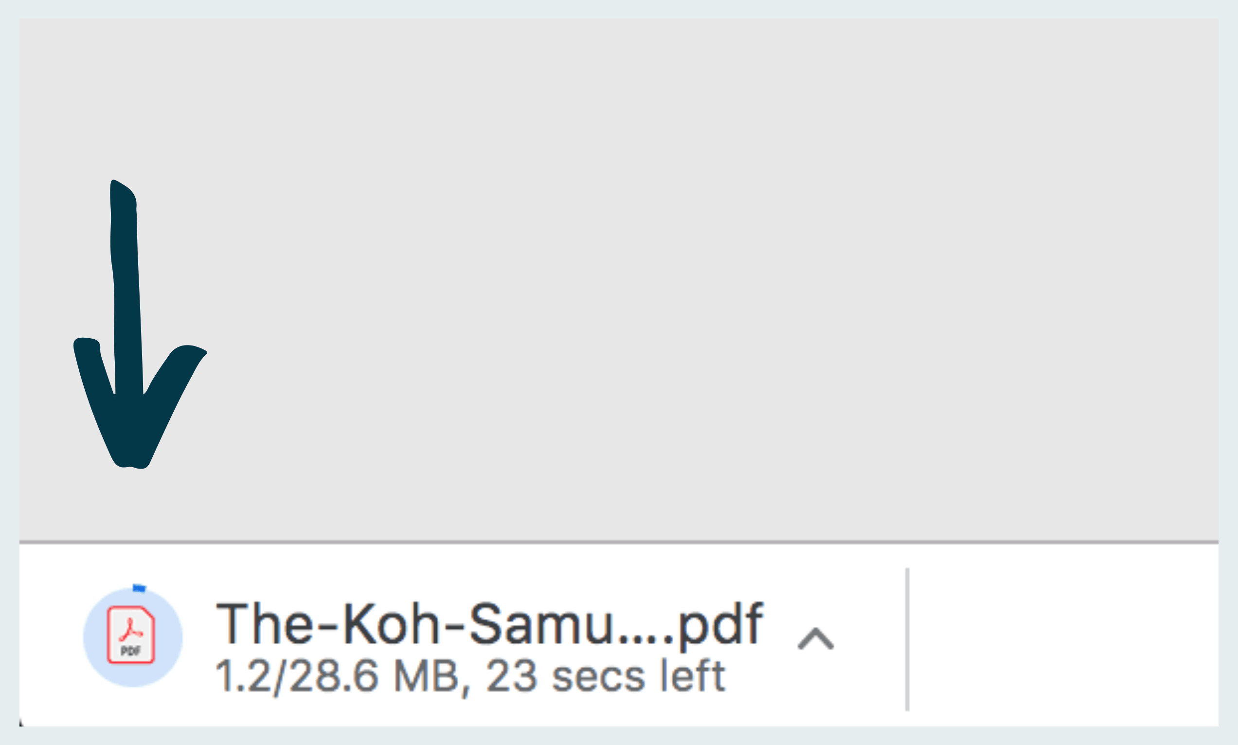 How to download The Koh Samui Guide to your desktop or laptop computer: Step three