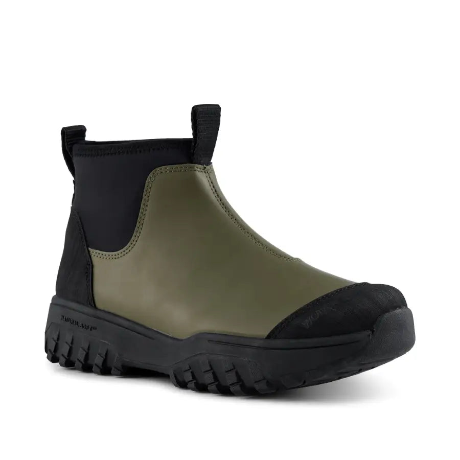 Woden Magda Low Waterproof Boots - Dark Olive | | Wellington