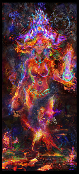 Pele the Fire Goddess Tapestry (Elemental Series) – Jumbie Art