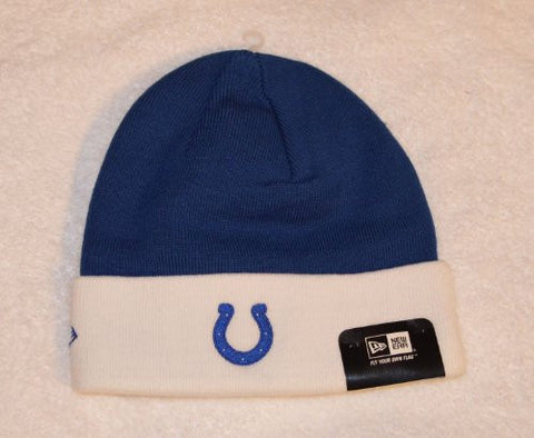 Indianapolis Colts 2-tone New Era Beanie Hat - NFL Cuffed Winter Knit Toque Cap