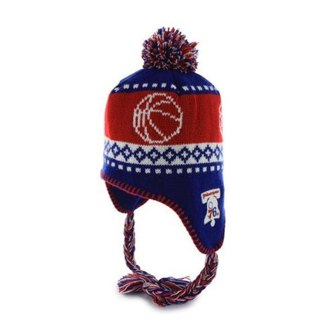 Philadelphia 76ers "Abomination" Beanie Hat with Tassels - NBA Cuffless Peruvian Knit Toque Hat