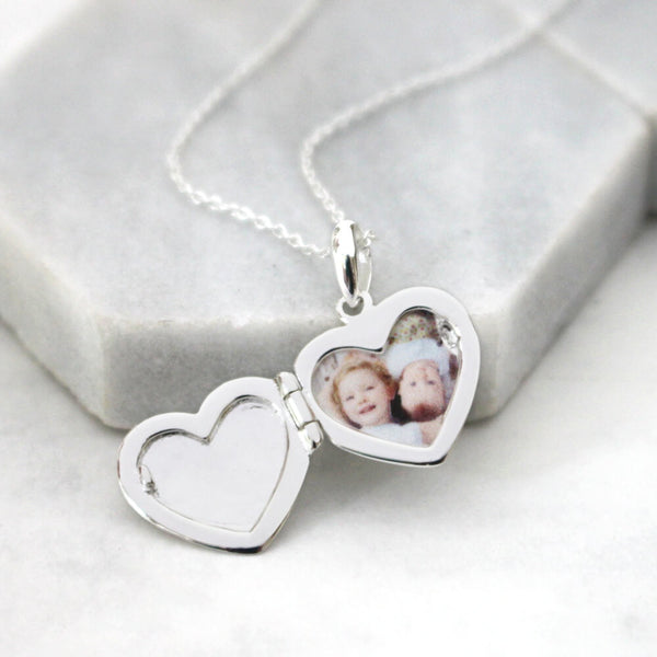 heart pendant with picture inside