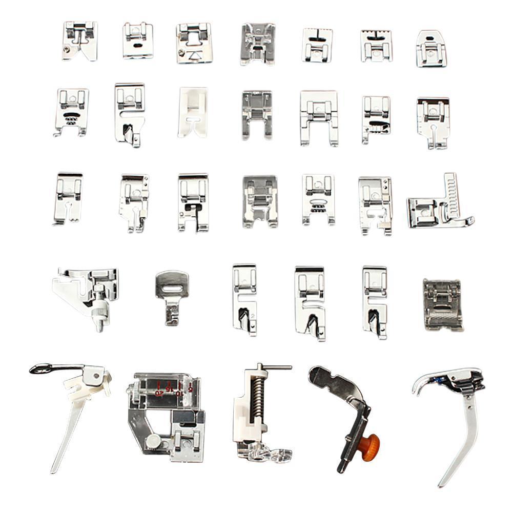 32 Piece Presser Foot Set For Brother Singer Janome Quilters Mart