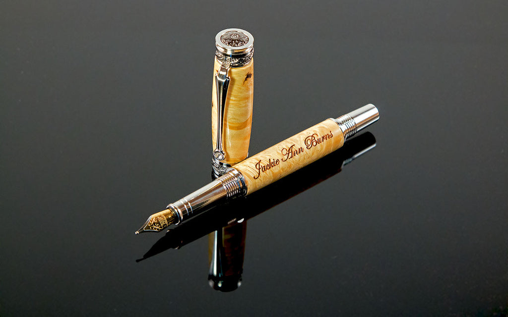 engraved fountain pen