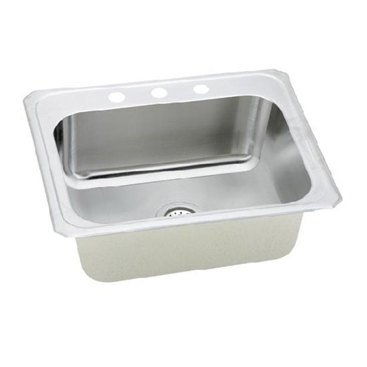 Presidential Mckinley 3 Hole 18 Gauge Topmount Stainless Steel Sink