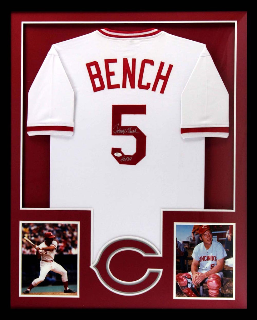 johnny bench signed jersey
