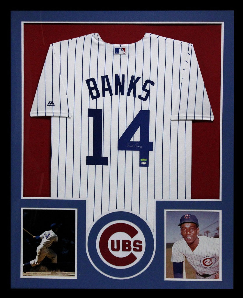 Ernie Banks Signed Chicago Cubs 
