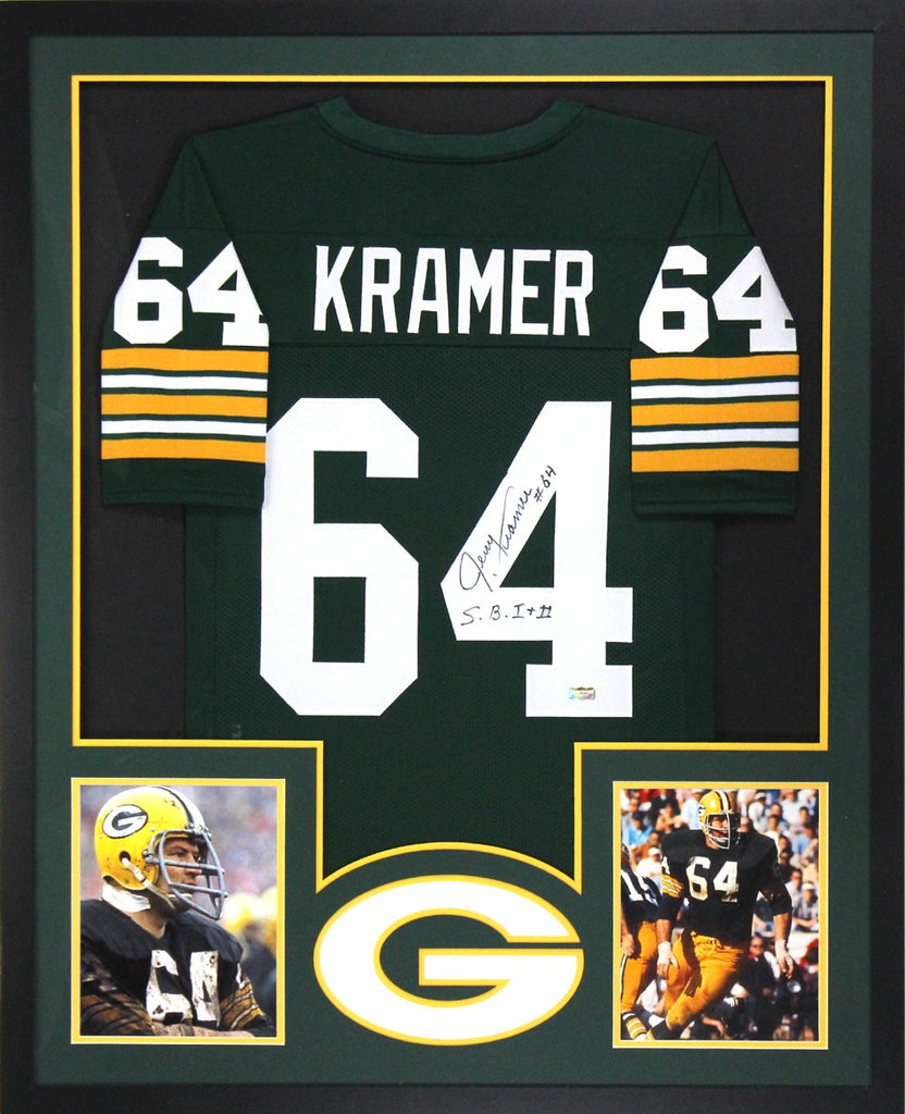 framed packers jersey