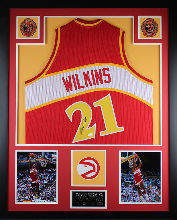 dominique wilkins autographed jersey