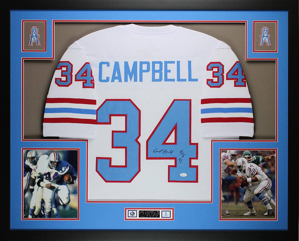 earl campbell autographed football