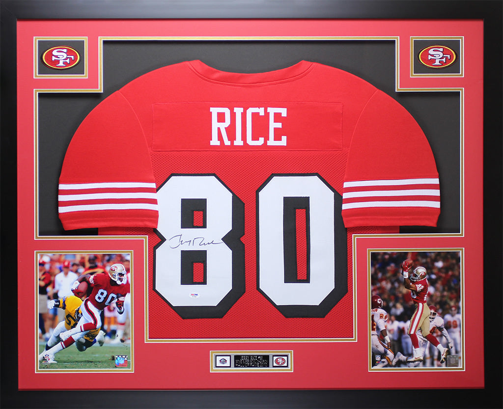 jerry rice jersey autographed