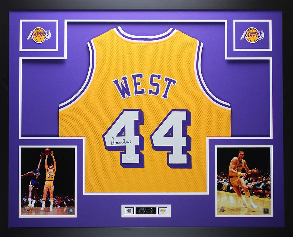 jerry west autographed jersey