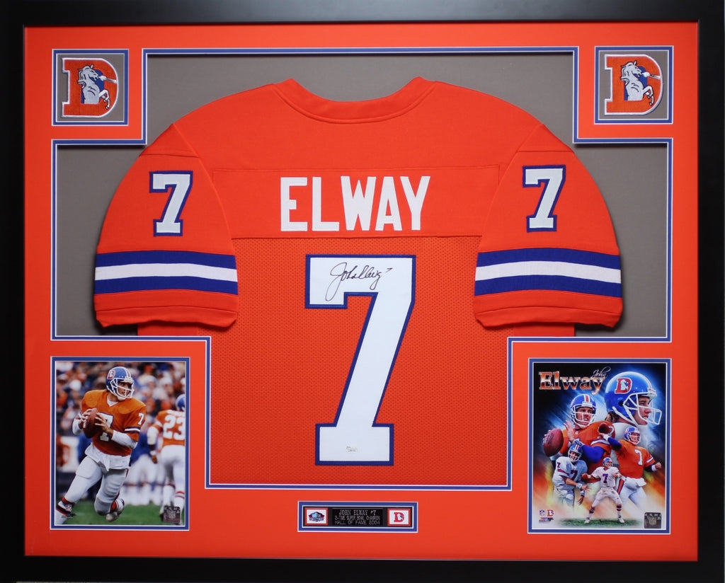 john elway autographed jersey