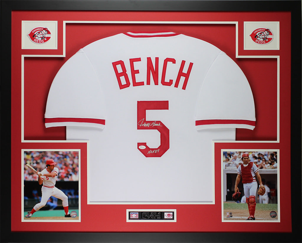 johnny bench signed jersey