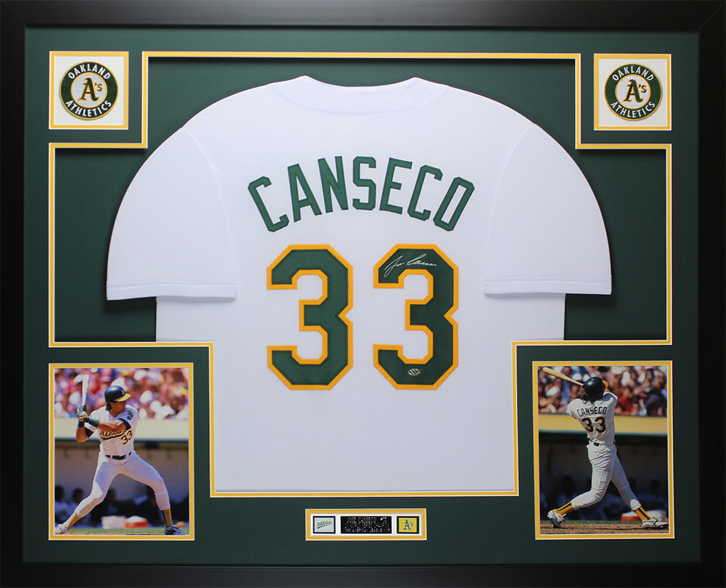 Jose Canseco Autographed \u0026 Framed White 
