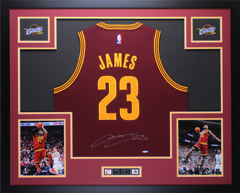 lebron james signed cavs jersey