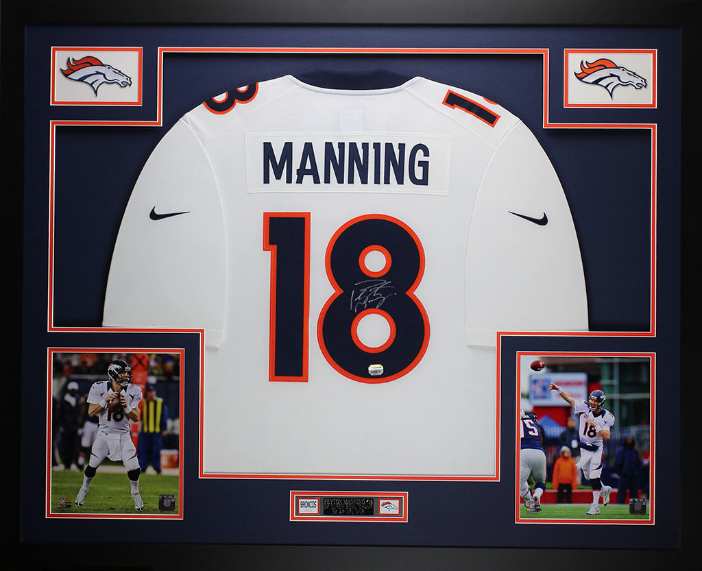 peyton manning signed jersey framed